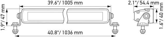 LED SLIM LIGHTBAR 40"                1FJ Hella 