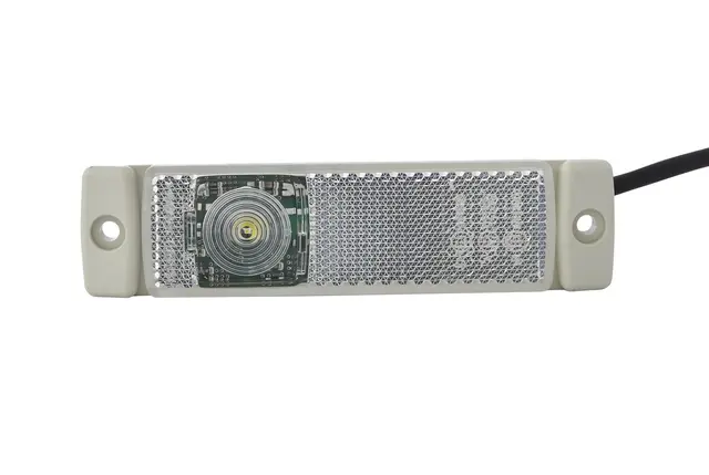 LED Markeringslykt 24V 1Led Hvit 5000mm Hella 