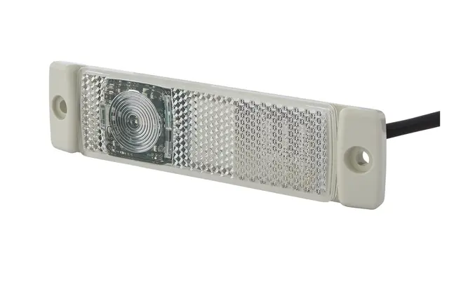 LED Markeringslykt 24V 1Led Hvit 5000mm Hella 