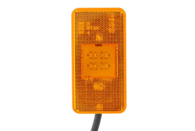 LED Sidemarkeringslykt 24v 4led Gul Hella 