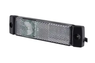 Markeringslykt 24V 1 Led Hvit 5000mm Hella