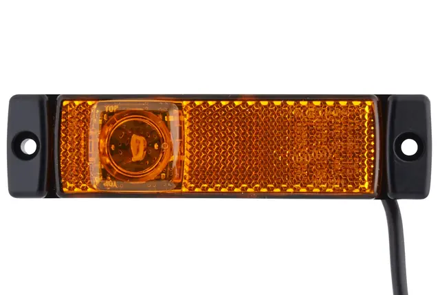 Markeringslykt 24V 1 Led Gul 1500mm Hella 