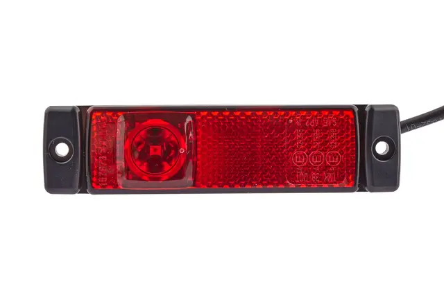 LED Markeringslykt 12V 1Led Rød 5000mm Hella 