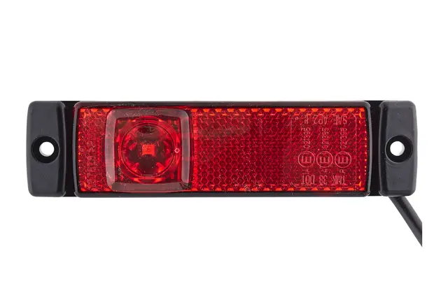 LED Markeringslykt 24V 1Led Rød 5000mm Hella 