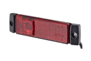 LED Markeringslykt 24V 1Led Rød 5000mm Hella