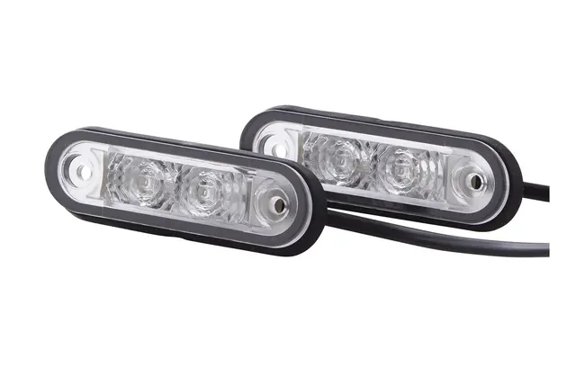 Markeringslykt LED 12-24v Rød 5m ledn. Hella 