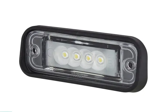 LED Skiltlykt 24v 4led for innfelling Hella 