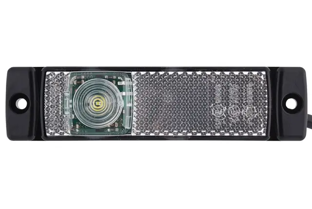 LED Markeringslykt 24V 1Led Hvit 5000mm Hella 