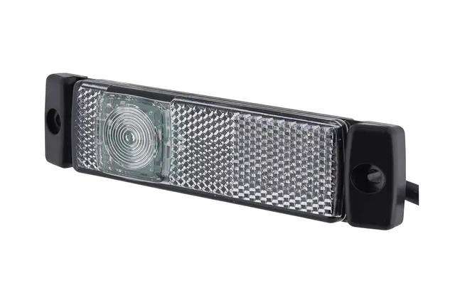 LED Markeringslykt 24V 1Led Hvit 5000mm Hella 
