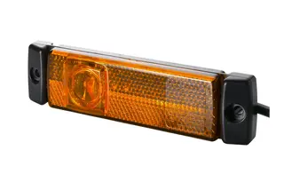 LED Sidemarkeringslykt 24V 1Led Gul Hella