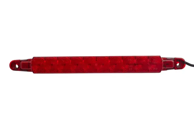 LED Bremselykt 24v 10led Rødt glass Hella 