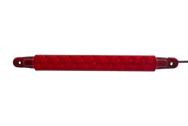 LED Bremselykt 12V Rødt glass 10 Led Hella 