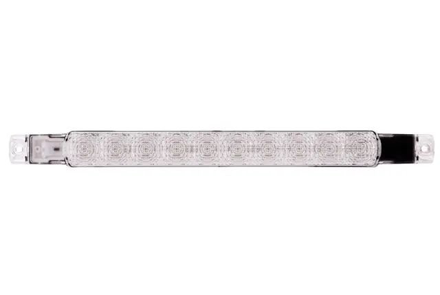 LED Bak/breselykt 24v 10led Klart glass Hella 