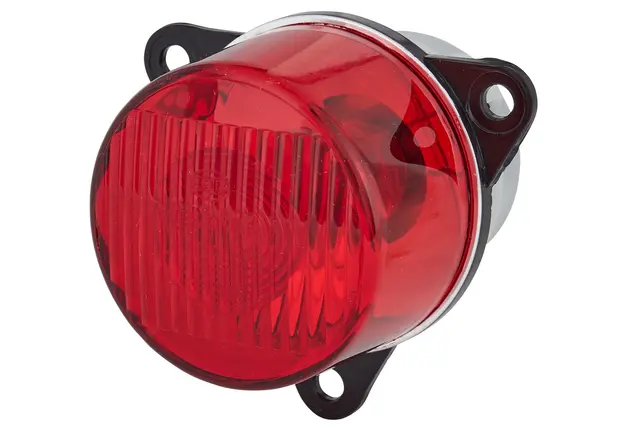 Tåkebaklykt m/rødt glass m/12V pære Hella 