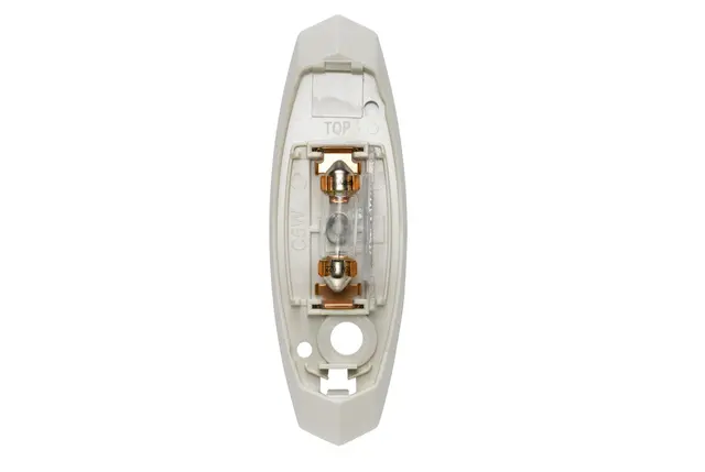 Omrisslykt hvit bunnplate Ve 12V Hella 