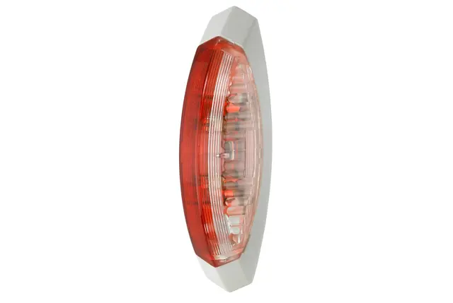 Omrisslykt hvit bunnplate Hø 12V Hella 