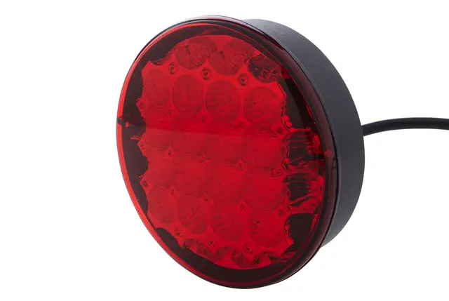LED Bak-/bremselykt rødt glass 24 led Hella 