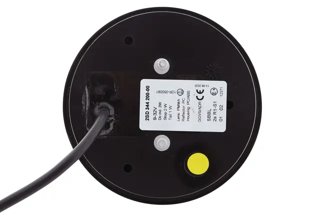 LED Baklykt klart glass 12rød/12gul led Hella 