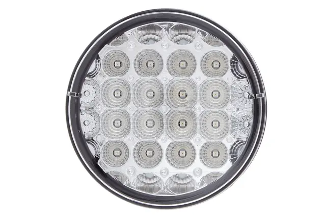 LED Baklykt klart glass 12rød/12gul led Hella 