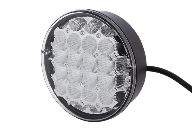 LED Baklykt klart glass 12rød/12gul led Hella 