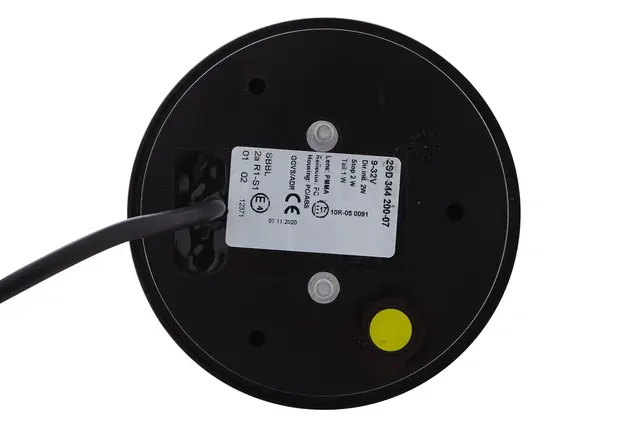 LED Baklykt rødt glass 12rød/12gul led Hella 