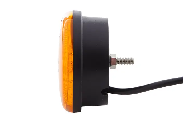 LAMP AMBER SIGNAL 83MM RND MD12/24   2XD Hella 