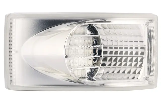 Blinklys LED 24v hvitt glass Hella 