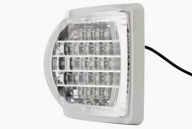 Blinklys LED 24v hvitt glass Hella 