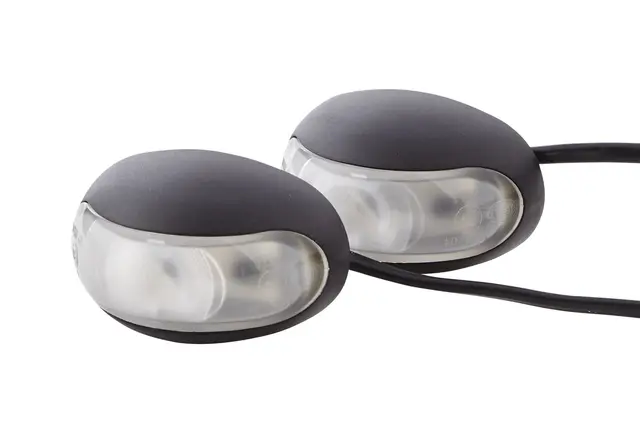 Markeringslys LED hvit m/5000mm kabel Hella 