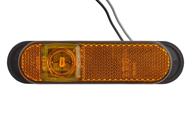 Sidemarkeringslykt LED 24v Gul Hella 
