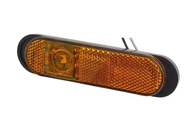 Sidemarkeringslykt LED 24v Gul Hella 