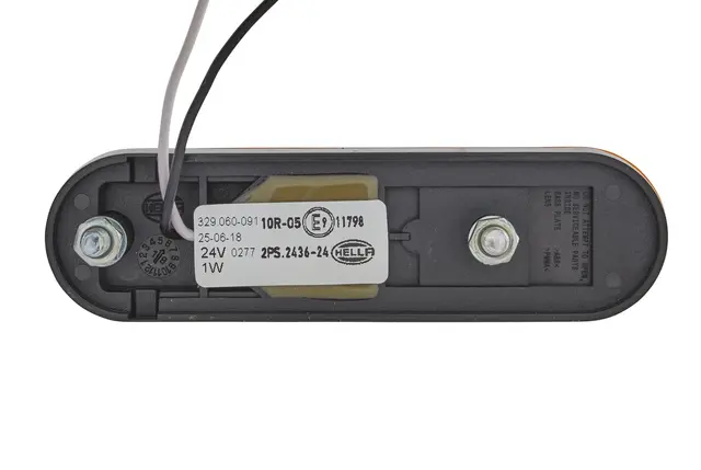 Sidemarkeringslykt LED 24v Gul Hella 