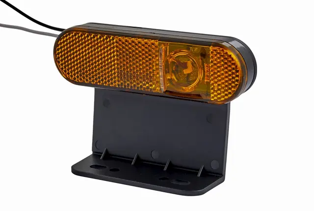 Sidemarkeringslykt LED 24v Gul m.holder Hella 
