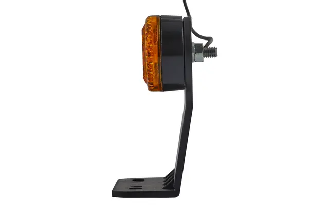 Sidemarkeringslykt LED 24v Gul m.holder Hella 