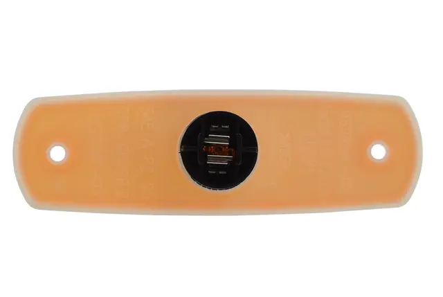 Lykt sidemarkering m/refl. 12V gul m/pæ. Hella 