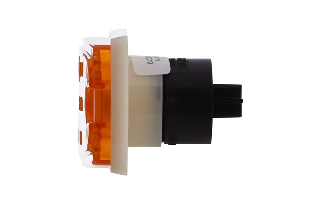 Lykt sidemarkering m/refl. 12V gul m/pæ. Hella 