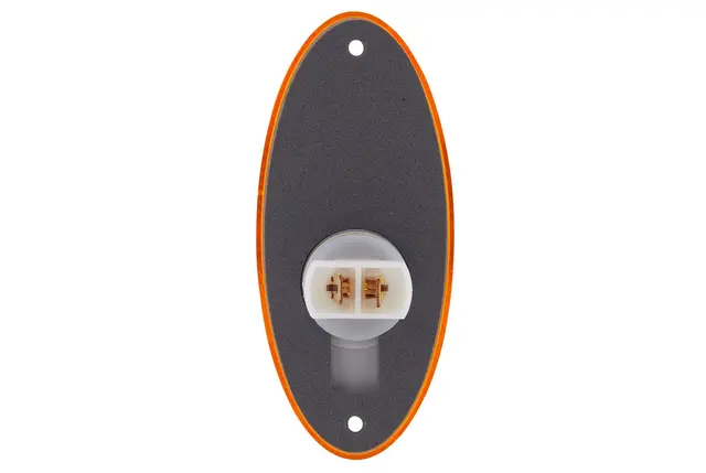 Lykt sidemarkering m/refleks gul/12V pæ. Hella 