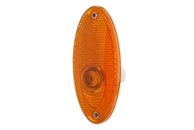 Lykt sidemarkering m/refleks gul/12V pæ. Hella 