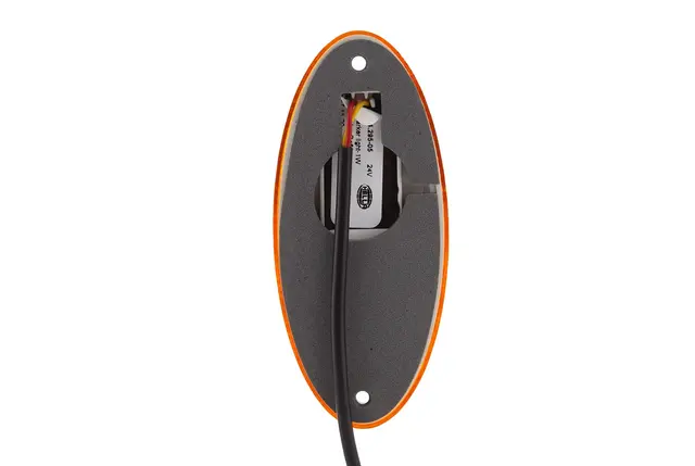 Sidemarkeringslykt 24v 2led Gul Oval Hella 