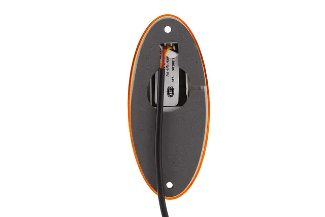 Markeringslykt 12V 2 led Gul Oval Hella 