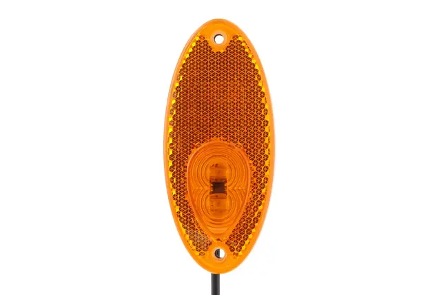 Markeringslykt 12V 2 led Gul Oval Hella 