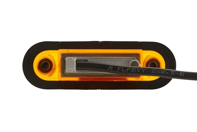 Sidemark.lykt LED 12/24V Gul glass 0,5m Hella 
