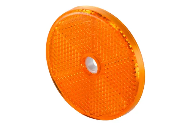Rund Reflex Gul 60mm hull Ø6mm Hella 
