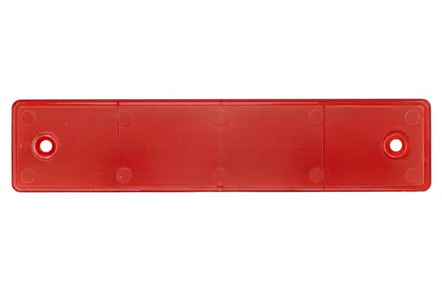 Refleks rød rektangulær 180x40x6,5mm Hella 