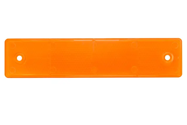 Refleks gul rektangulær 180x40x6,5mm Hella 