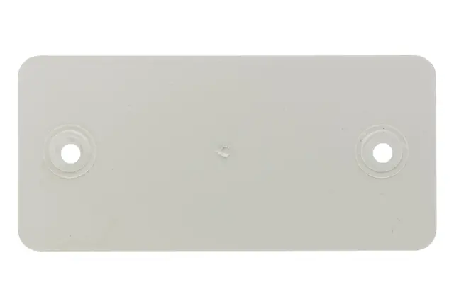 Refleks hvit rekt.94x44mm hull 2xØ4,3mm Hella 
