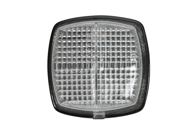 Lykt posisjonslys hvit m/sort gr.plate Hella 