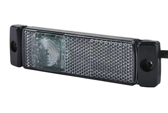 LED Markeringslykt 24V 1Led Hvit 300mm Hella 
