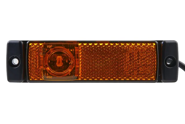 LED Sidemarkeringslykt gul m/300mm kabel Hella 