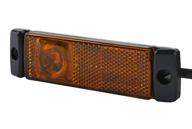 LED Markeringslykt 24V 1Led Gul 150mm Hella 